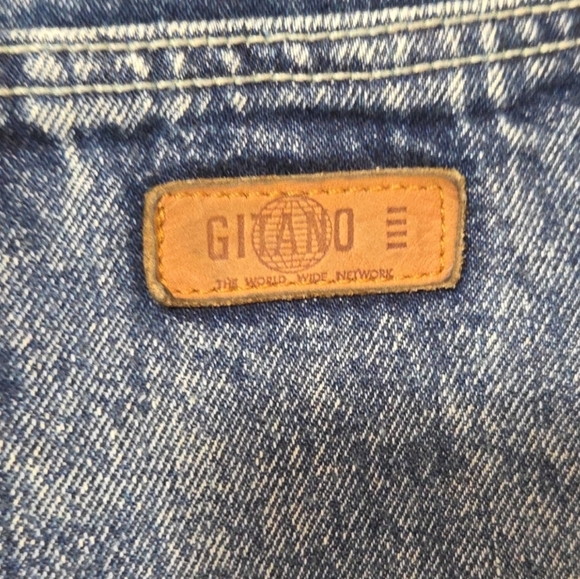 Gitano Vintage Acid Washed Denim Skirt Size 14 Perfect Condition - Picture 5 of 9